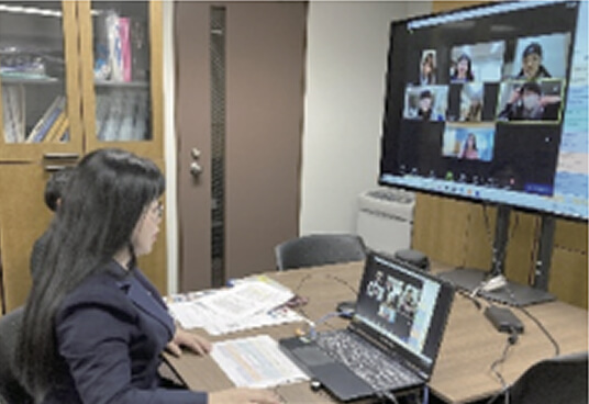 韓国の学生とのオンライン交流会
